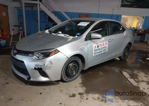 2014 Toyota Corolla Le z USA, uszkodzony, nr VIN 2T1BURHE6EC199845